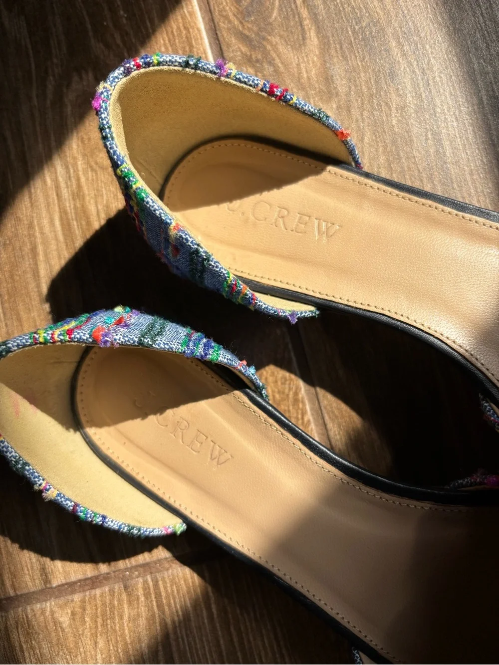 J. Crew Women's Multicolor Pointed-Toe Tweed Flats